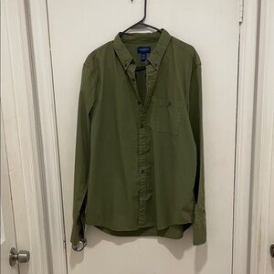 Arizona Jean Company Olive Green Button-Down Shirt